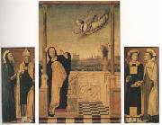 The Annunciation with Saints A triptych (mk05) Carlo di Braccesco
